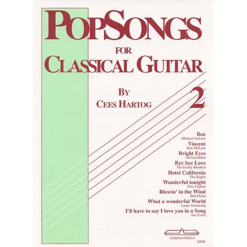 Popsongs for Classical Guitar 2 Cees Hartog