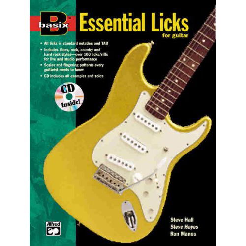 Basix Essential Licks for Guitar (Boek +cd)